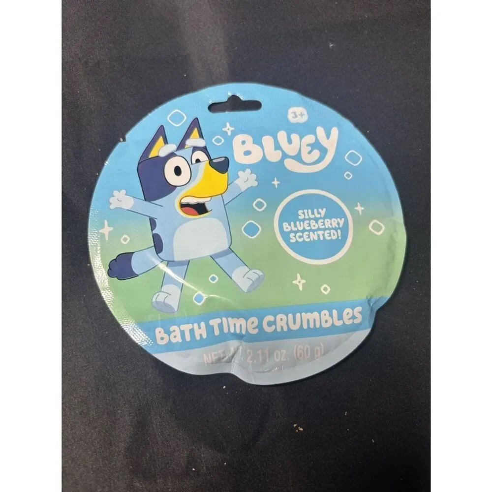 New 3 pc Bluey Bath Confetti, Crumbles & Color-Trust Bath Bombs - Blue
